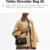 image:imageCOACH Womens Pebble Tabby Shoulder Bag  Quilted 26 with ChainBlack Soft Grain