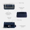 image:imageCOACH Womens Pebble Tabby Shoulder Bag  Quilted 26 with ChainBlue