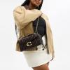 image:imageCOACH Womens Pebble Tabby Shoulder Bag  Quilted 26 with ChainImBlack Brown
