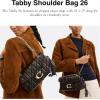 image:imageCOACH Womens Pebble Tabby Shoulder Bag  Quilted 26 with ChainImBlack Brown