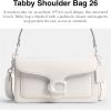 image:imageCOACH Womens Pebble Tabby Shoulder Bag  Quilted 26 with ChainLhChalk