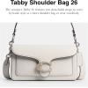 image:imageCOACH Womens Pebble Tabby Shoulder Bag  Quilted 26 with ChainLhChalk Crystal