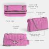 image:imageCOACH Womens Pebble Tabby Shoulder Bag  Quilted 26 with ChainLhFuschia