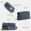 image:imageCOACH Womens Pebble Tabby Shoulder Bag  Quilted 26 with ChainLight Denim Suede