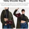 image:imageCOACH Womens Pebble Tabby Shoulder Bag  Quilted 26 with ChainMerlot