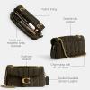 image:imageCOACH Womens Pebble Tabby Shoulder Bag  Quilted 26 with ChainOlive Suede