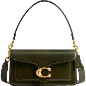 image:imageCOACH Womens Pebble Tabby Shoulder Bag  Quilted 26 with ChainOlive Spazzolato Leather