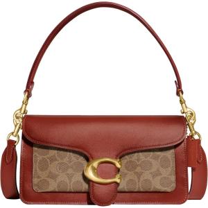 image:imageCOACH Womens Pebble Tabby Shoulder Bag  Quilted 26 with ChainTan Rust