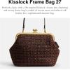 image:imageCOACH Kisslock Frame Bag 27 in StrawB4Maple