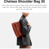 image:imageCOACH Womens Natural Grain Leather Chelsea Shoulder BClay Suede