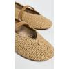 image:imageCOACH Womens Sculpted C Soft Mary Jane FlatsNatural Raffia
