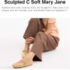 image:imageCOACH Womens Sculpted C Soft Mary Jane FlatsVanilla