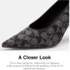image:imageCoach Womens Daisy Pump in Crystal Signature JacquardBlack