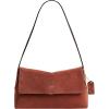 image:imageCOACH Womens Natural Grain Leather Chelsea Shoulder BClay Suede