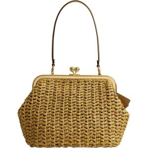 image:imageCOACH Kisslock Frame Bag 27 in StrawB4Muted Olive