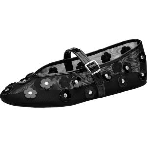 image:imageCOACH Womens Sculpted C Soft Mary Jane FlatsBlack Floral