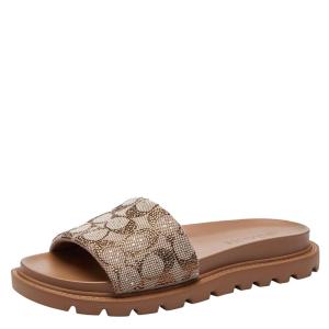 image:imageCOACH womens Brynn Slide SandalTan