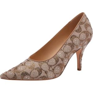 image:imageCoach Womens Daisy Pump in Crystal Signature JacquardTan