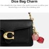 image:imageCOACH Bag CharmDice  BrassPink
