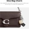 image:imageCOACH Bag CharmDice  SilverBlackMulti