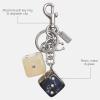 image:imageCOACH Bag CharmDice  SilverBlackMulti