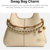image:imageCOACH Bag CharmLeather Chain  Maple Honey Brown