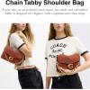 image:imageSuede Chain Tabby Shoulder Bag with Chain