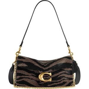 image:imageCOACH Womens Crystal Denim Tabby Shoulder BagBlack Tiger