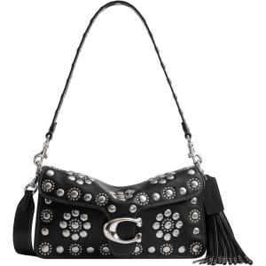 image:imageCOACH Womens Crystal Denim Tabby Shoulder BagBlack Western