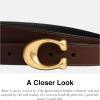image:imageCOACH 25mm Glovetan Leather Sculpted C Reversible Belt