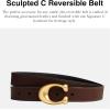 image:imageCOACH 25mm Glovetan Leather Sculpted C Reversible Belt