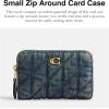 image:imageCOACH Essential Small Zip Around Card Case with Quilting