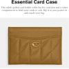 image:imageCoach Womens Refined Leather Card CaseB4Muted Olive