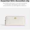 image:imageCoach womens Slim Accordion ZipB4Chalk