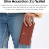 image:imageCoach womens Slim Accordion ZipB4Dark Peach