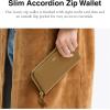 image:imageCoach womens Slim Accordion ZipB4Muted Olive