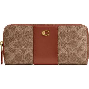 image:imageCoach womens Slim Accordion ZipTan Caramel